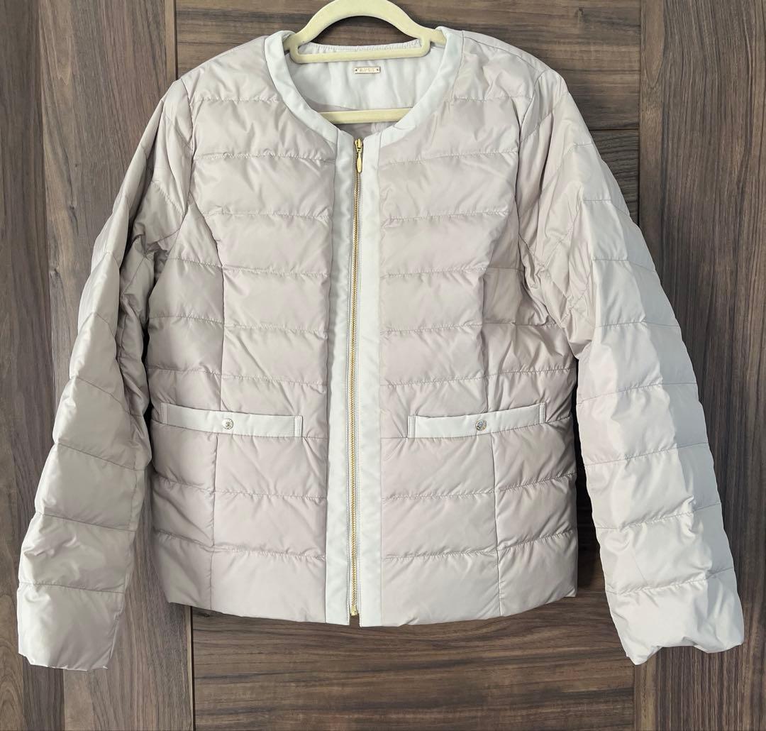 ベージュ ダウンジャケット XSサイズ　anysis