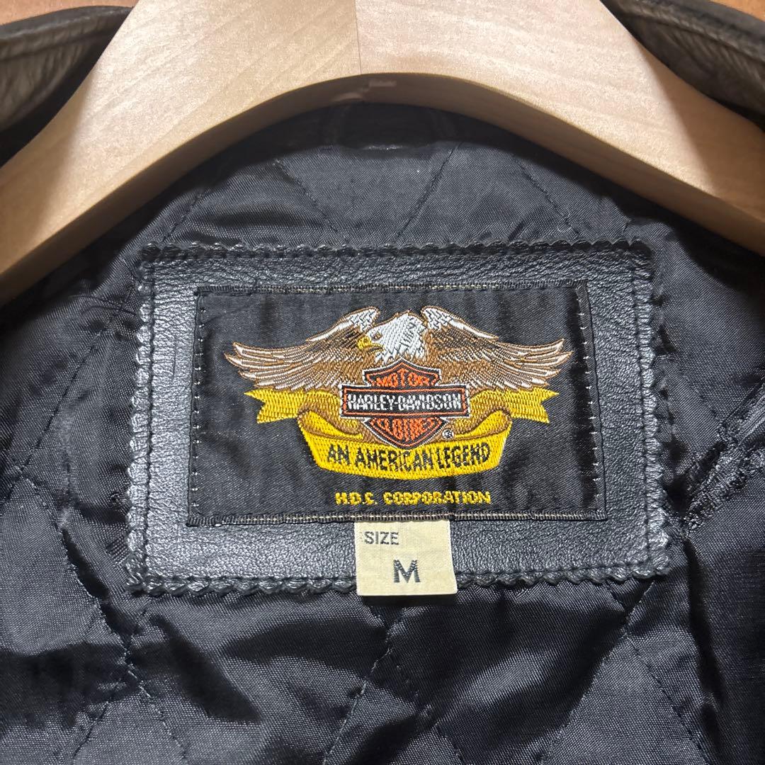 Harley-Davidson ブラック シングルライダースジャケット M