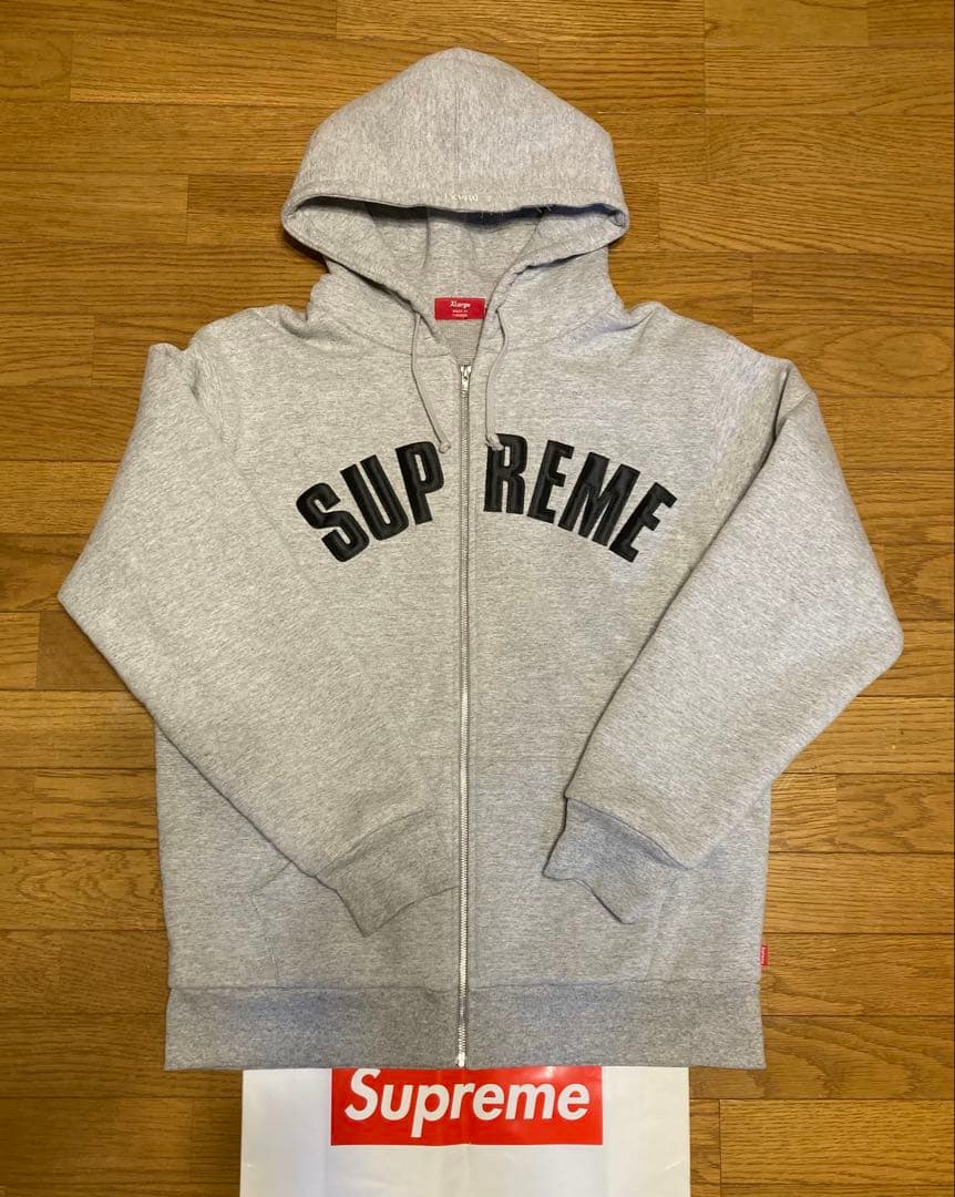 初期 supreme Arc Logo Thermal ZipUp Hoodie