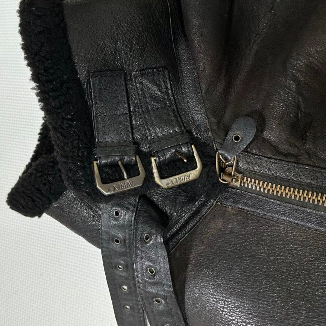 AVIREX B-3 ムートンフライトジャケット USA アメカジ バイカー