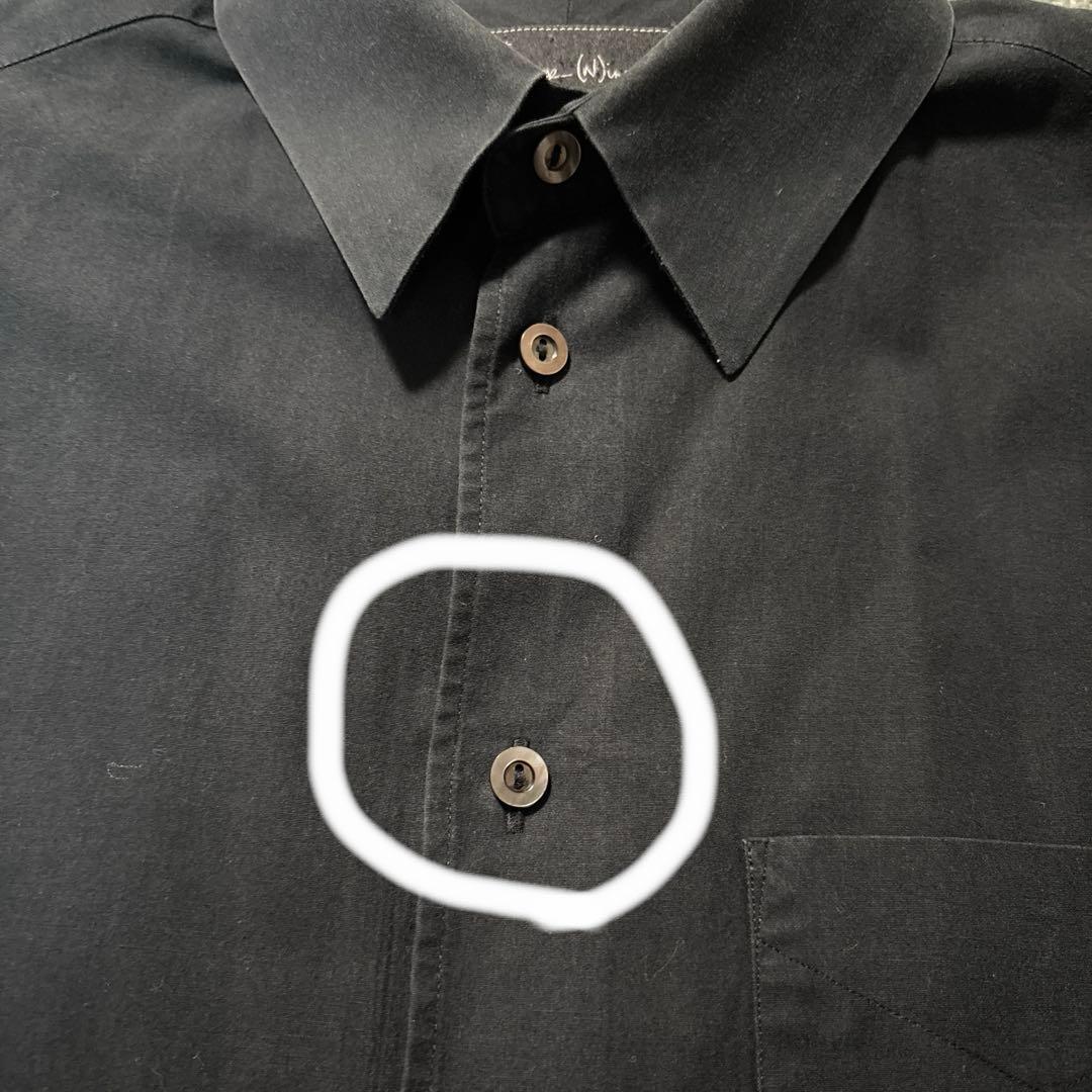 値下げ　ナンバーナイン　黒 長袖シャツ
