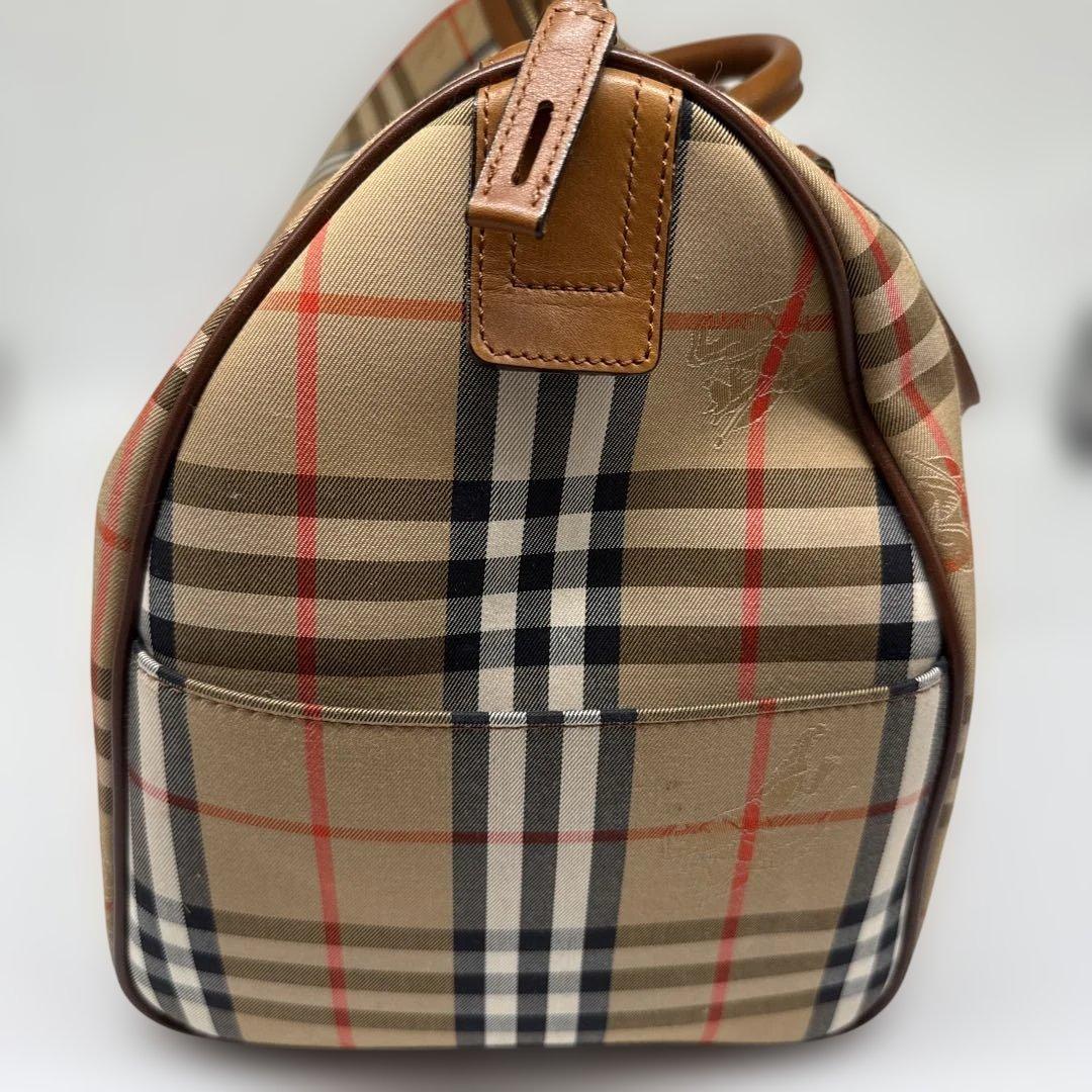 ぴ*き様 美品　Burberry チェック柄 ボストンバッグ