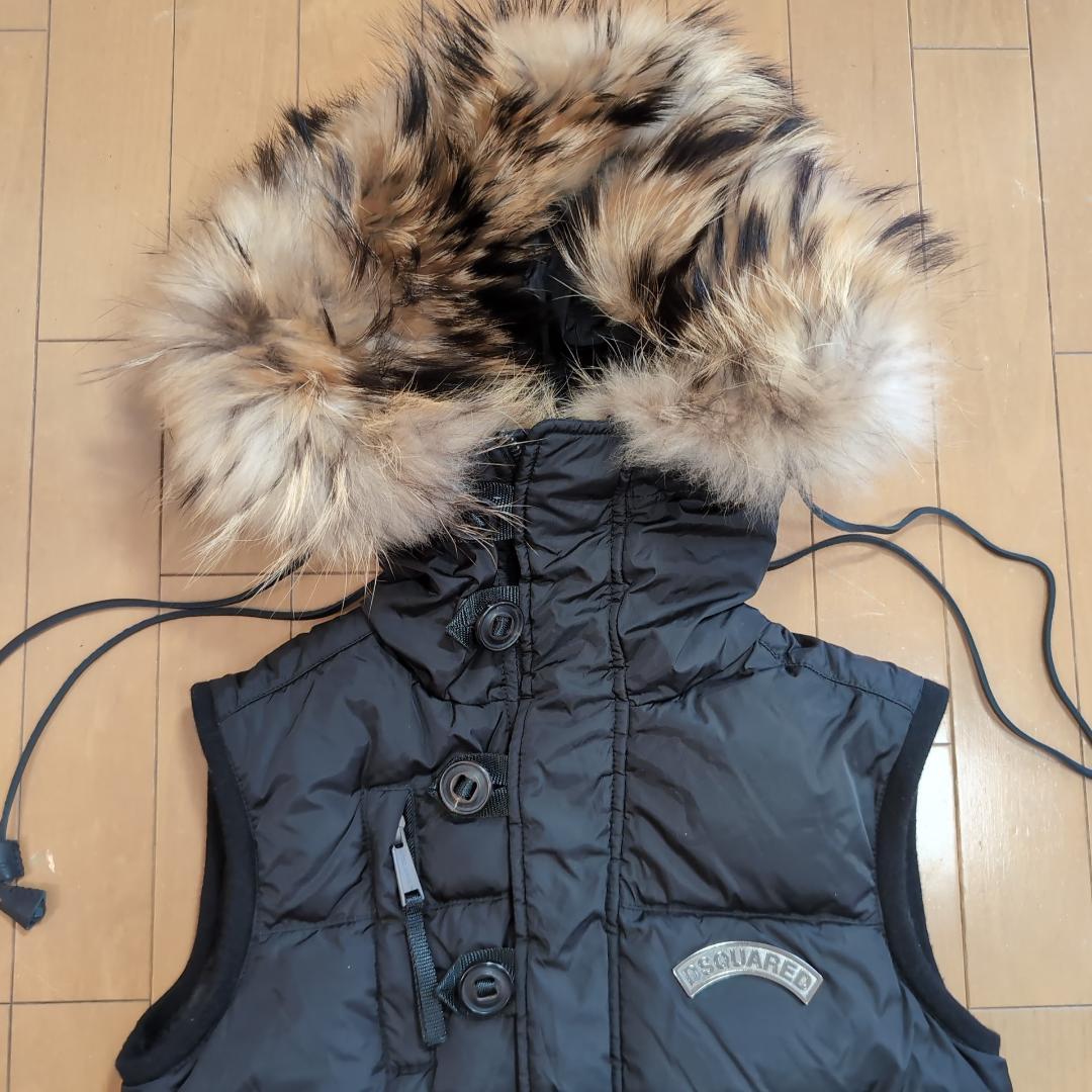 DSQUARED2 高級ファー&リアルダウン ベスト 42 希少 d22