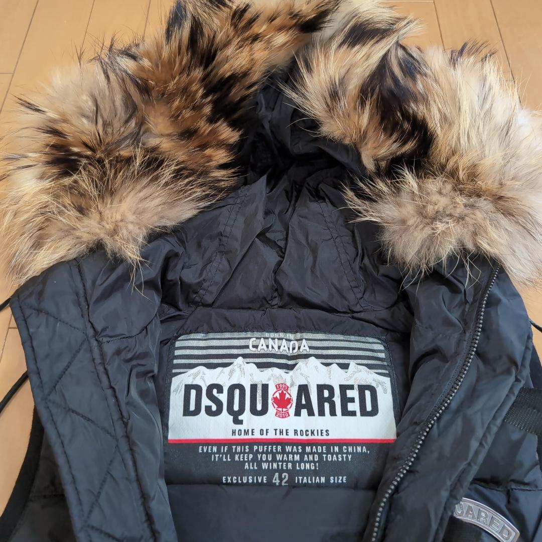 DSQUARED2 高級ファー&リアルダウン ベスト 42 希少 d22