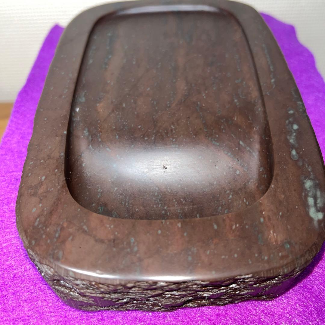 ⭕️赤間紫金硯　新品美品　希少　170cm 自然硯　伝統工藝士　下井昭竜山