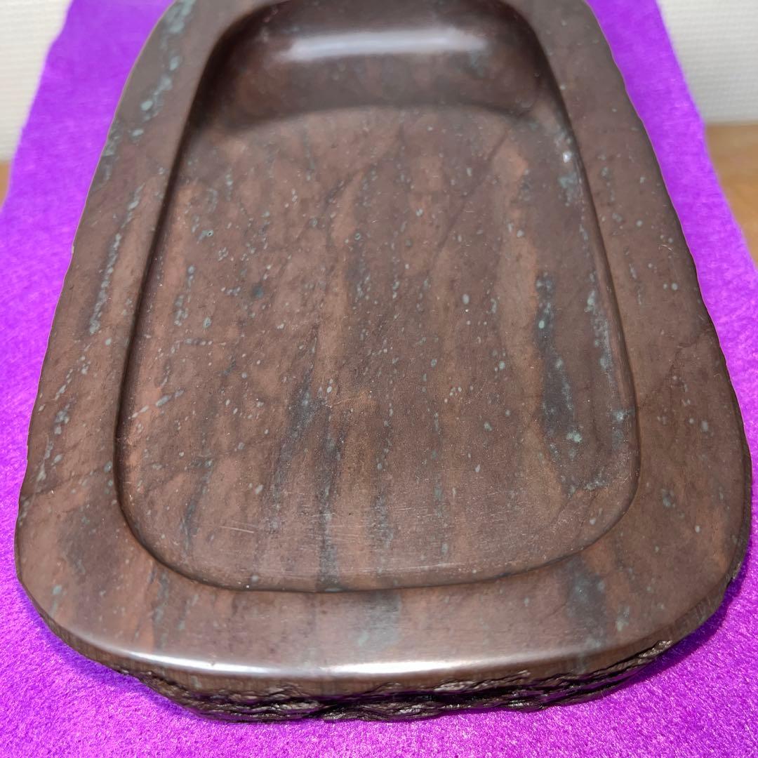 ⭕️赤間紫金硯　新品美品　希少　170cm 自然硯　伝統工藝士　下井昭竜山