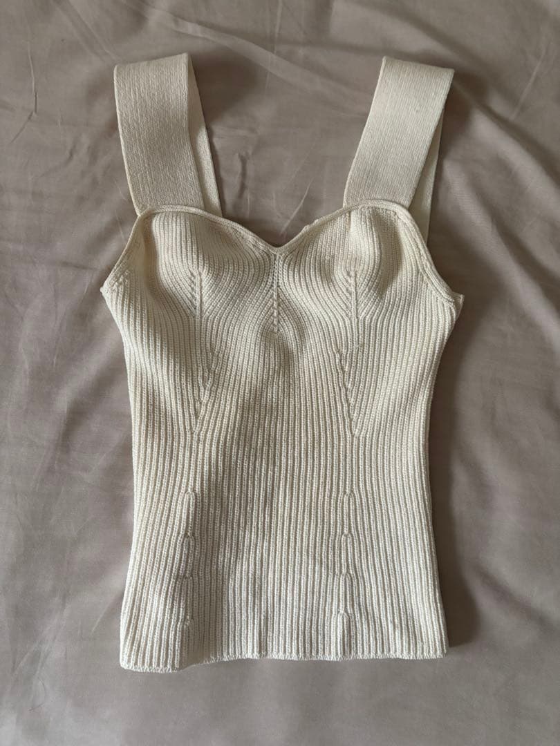 the row ニットキャミソール