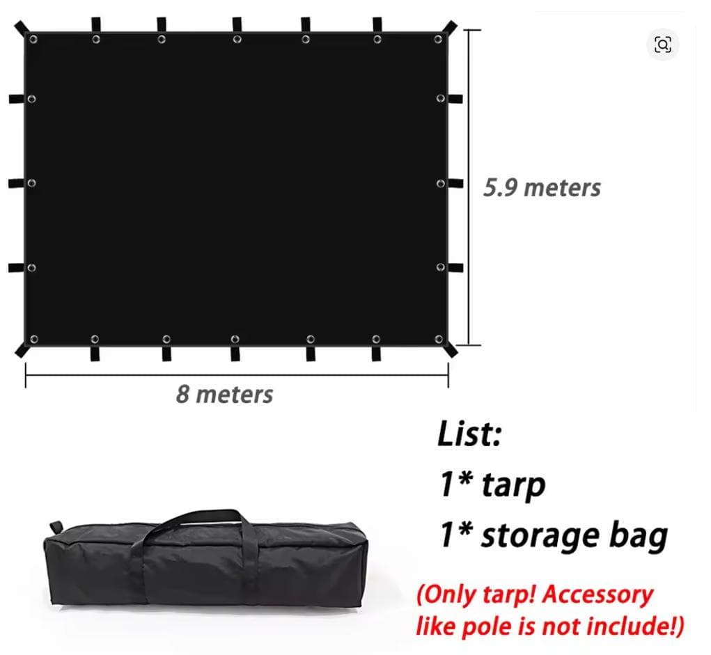 6m×8m タープ　日よけ　グランドシート