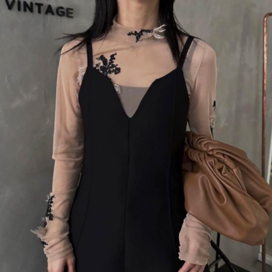 【新品未使用】UND FUR EMBROIDERY SKINTOP