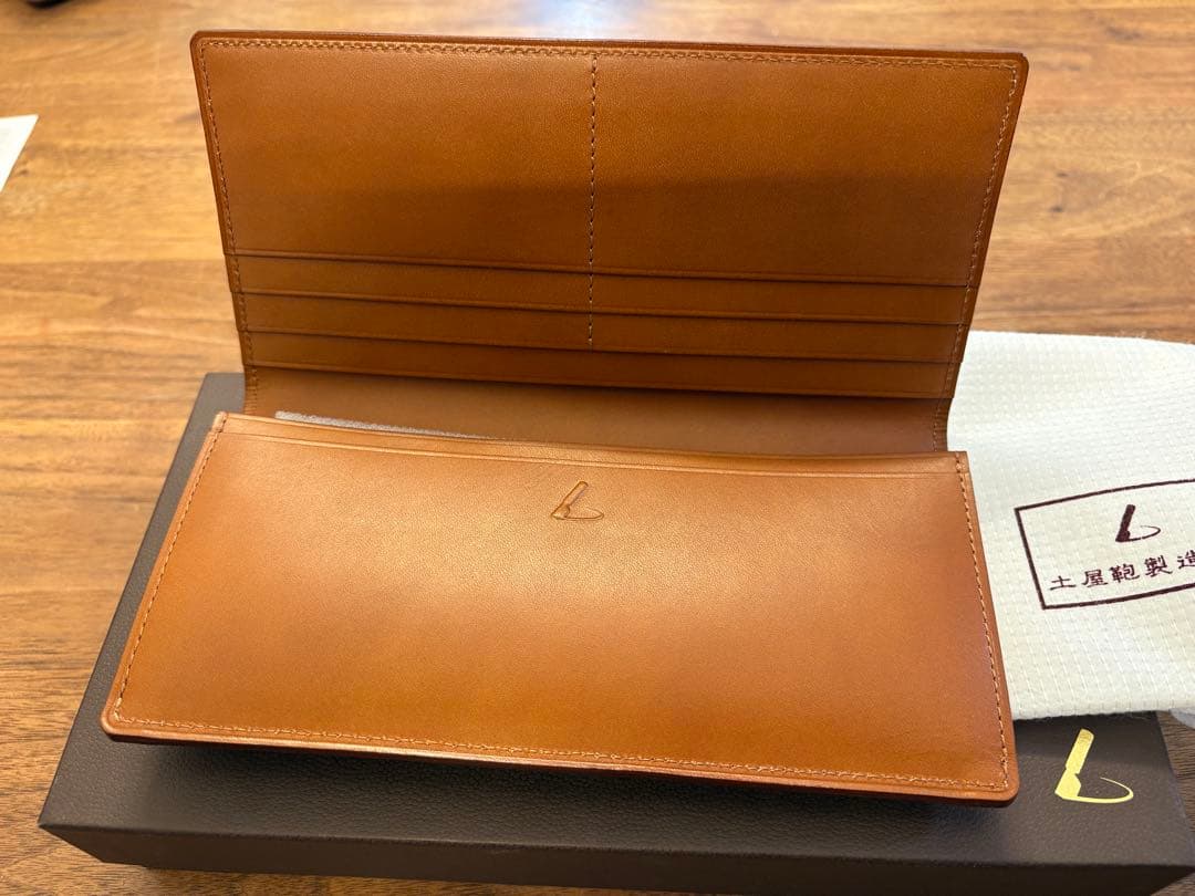 土屋鞄 TSUCHIYA KABAN コードバン 長札入れ ブラウン 【未使用】