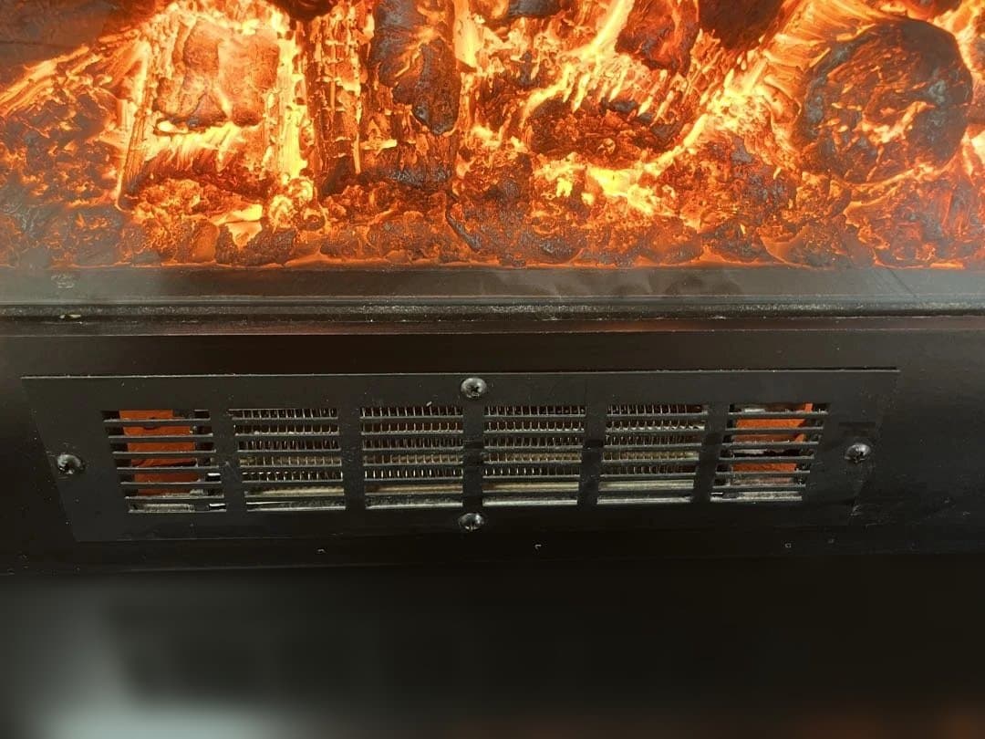 【52万円購入】ヴィンテージ彫刻 電子暖炉 大型 4段階温風機能｜クラシック