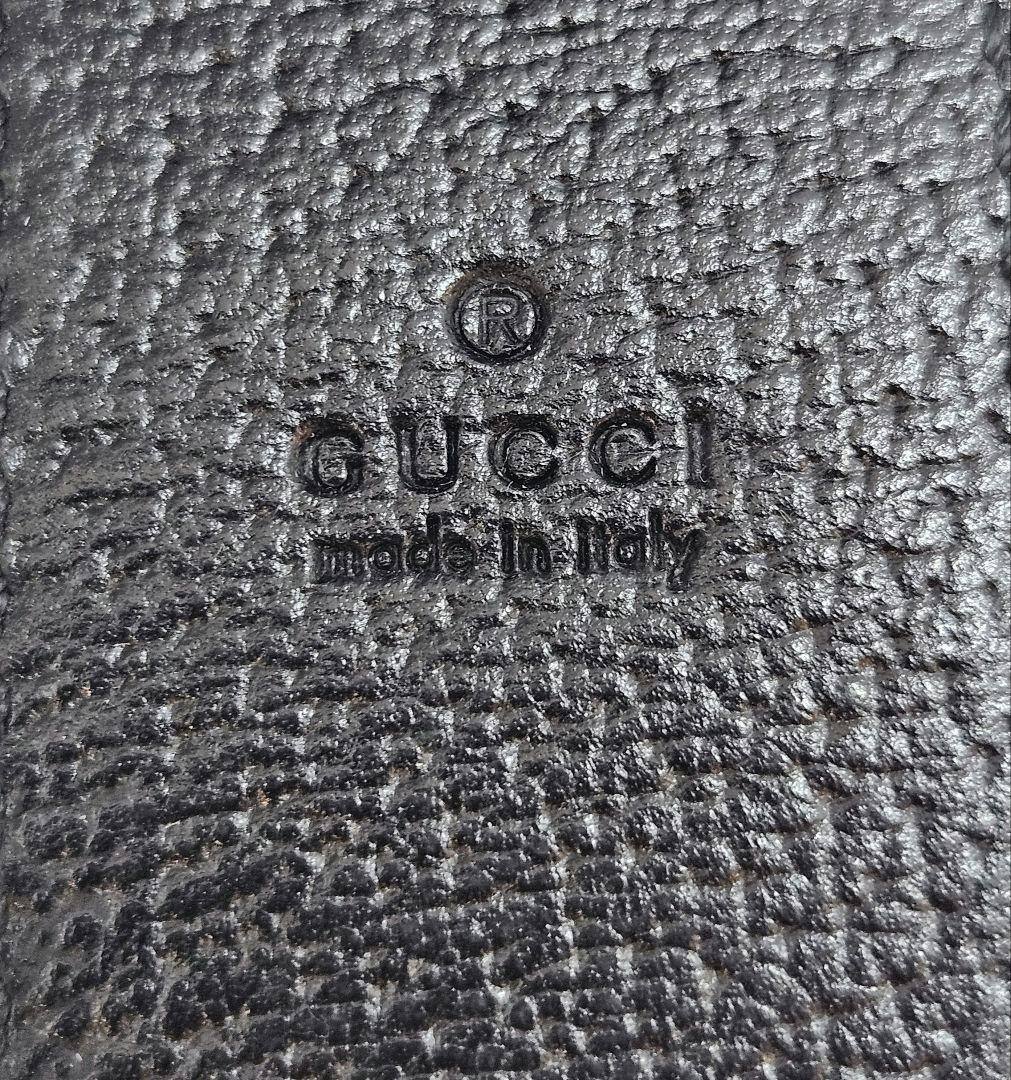 GUCCI グッチ マネークリップ ビー 蜂 レザー ブラック 黒