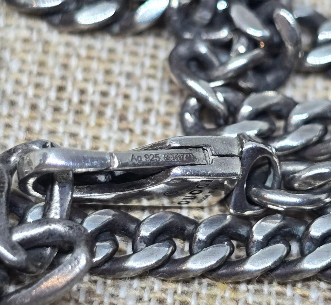 【廃盤美品】GUCCI エナメルコーティング ネックレス グリーン ゴルメット