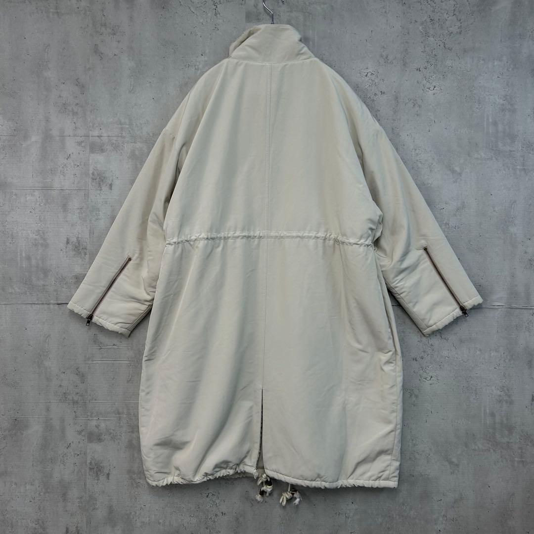 ゆ chuclla チュクラ ワーク ミリタリー コート ボア ロング