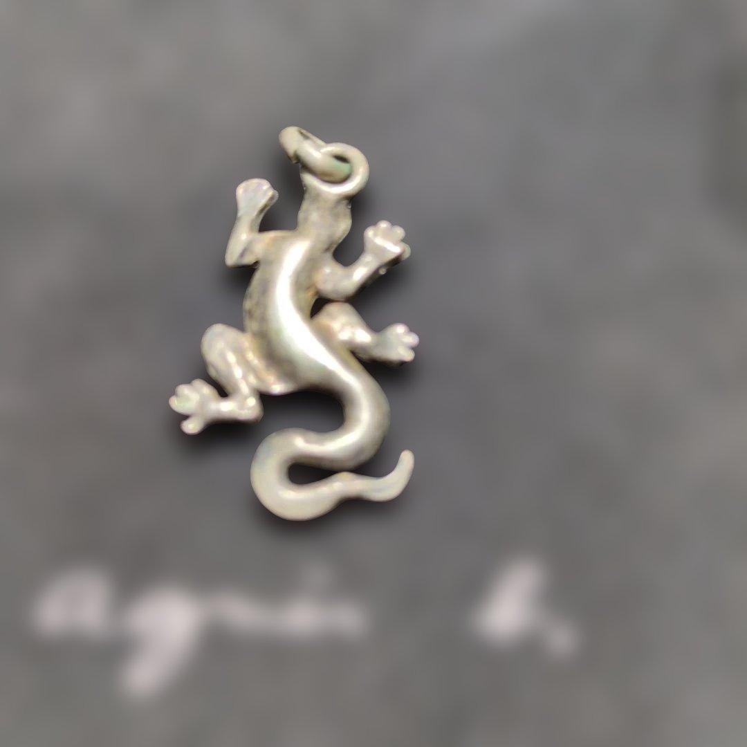 アニエスベー agnes b. ネックレス 2点セット ロゴ トカゲ リザード