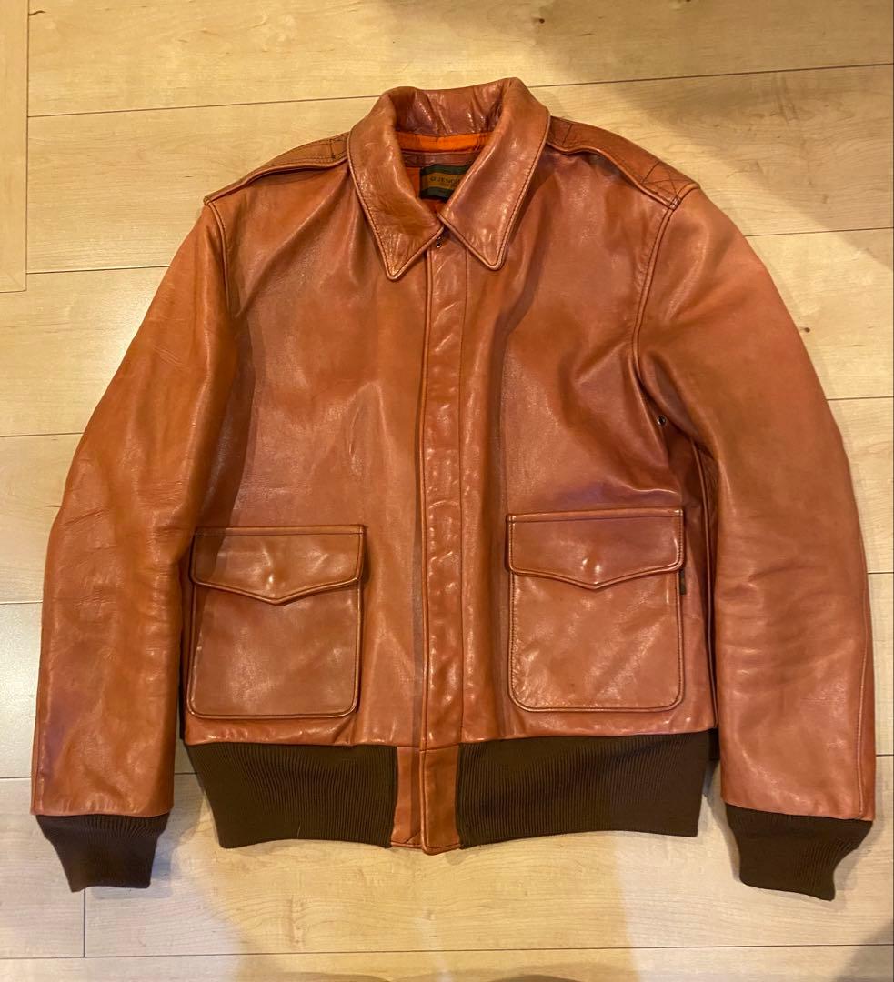 ジャケット・アウター QUENCHLOUD VINTAGE LEATHER A-2 JACKET