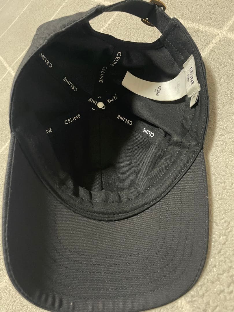 CELINE 黒 ベースボールキャップM