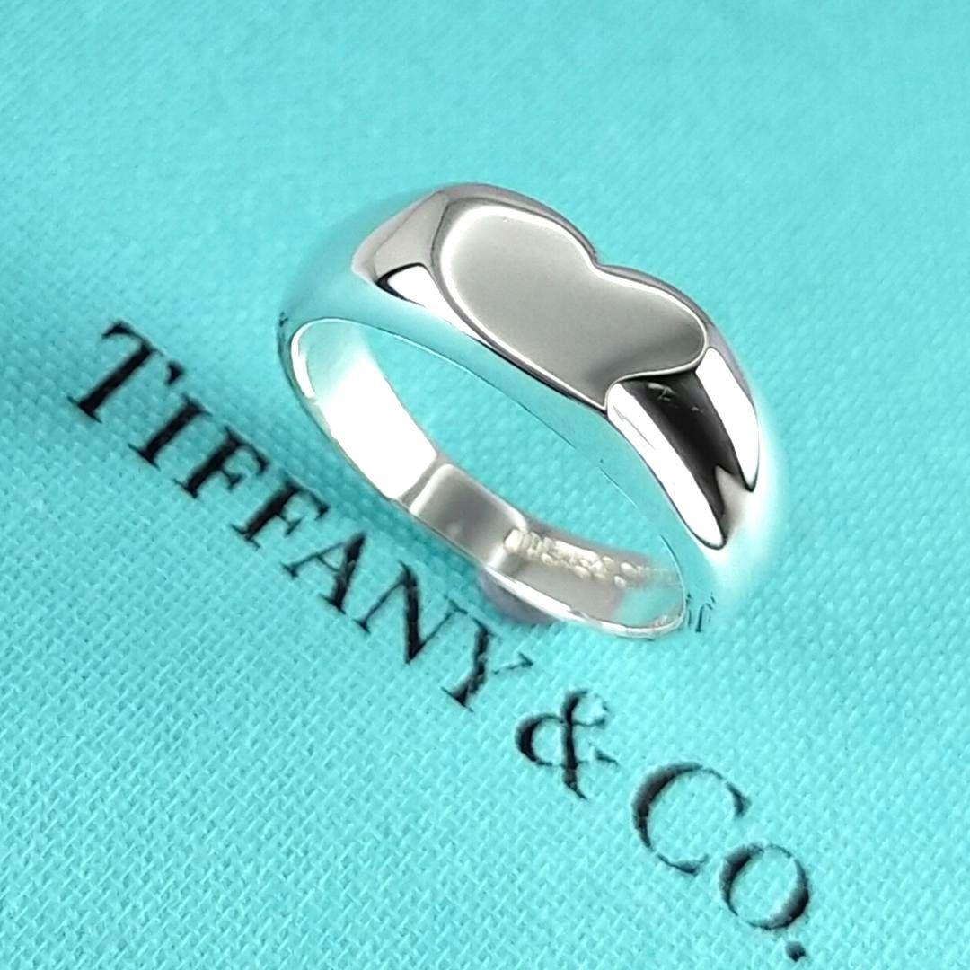 ●SALE●【ティファニー】シグネット　ハート　リング　１１号　2313
