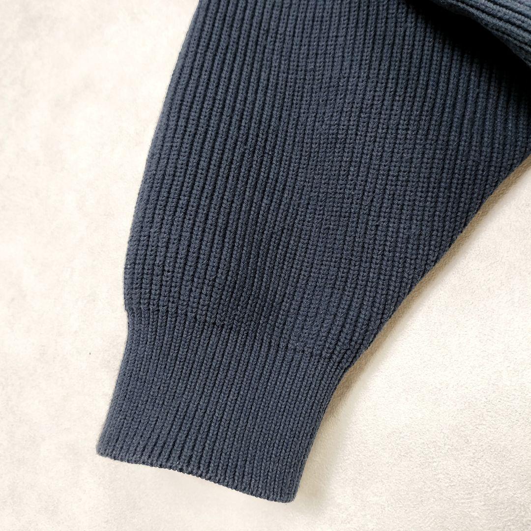 フレッドペリー レイビームス 別注 ネイビー チップドカラーカーディガン