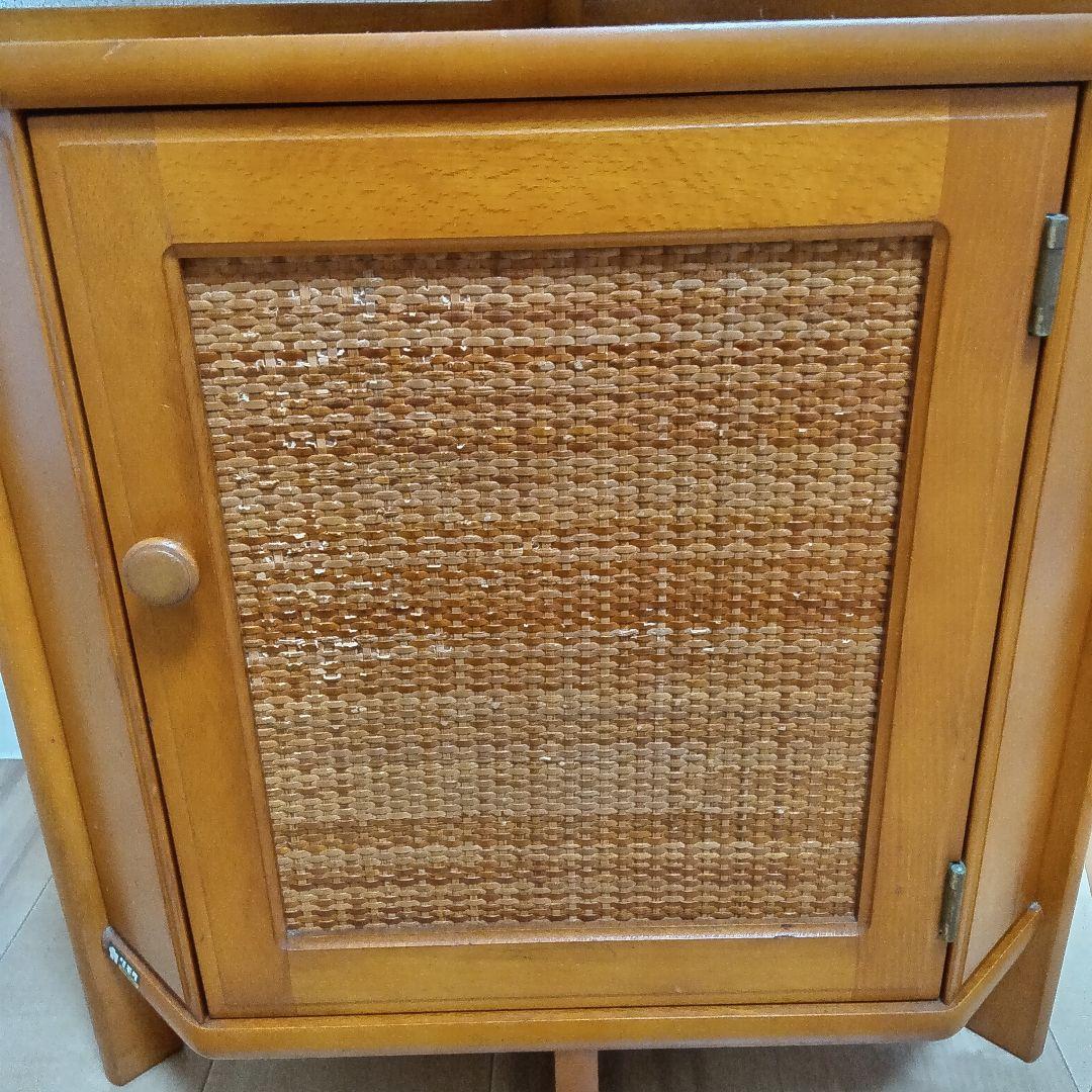 オールド　カリモク　コーナー　キャビネット　電話台　ミッドセンチュリー　電話台