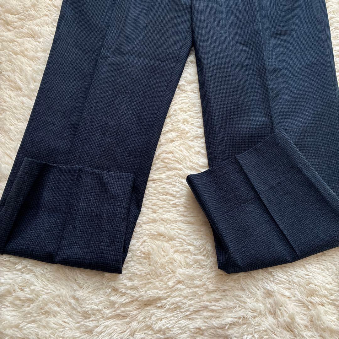 n-line Precious ネイビーチェック ビジネスパンツスーツ13号