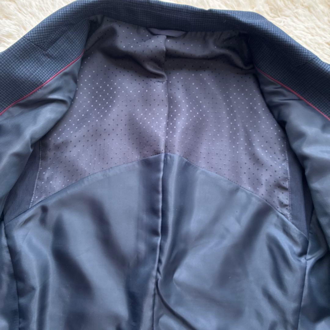 n-line Precious ネイビーチェック ビジネスパンツスーツ13号