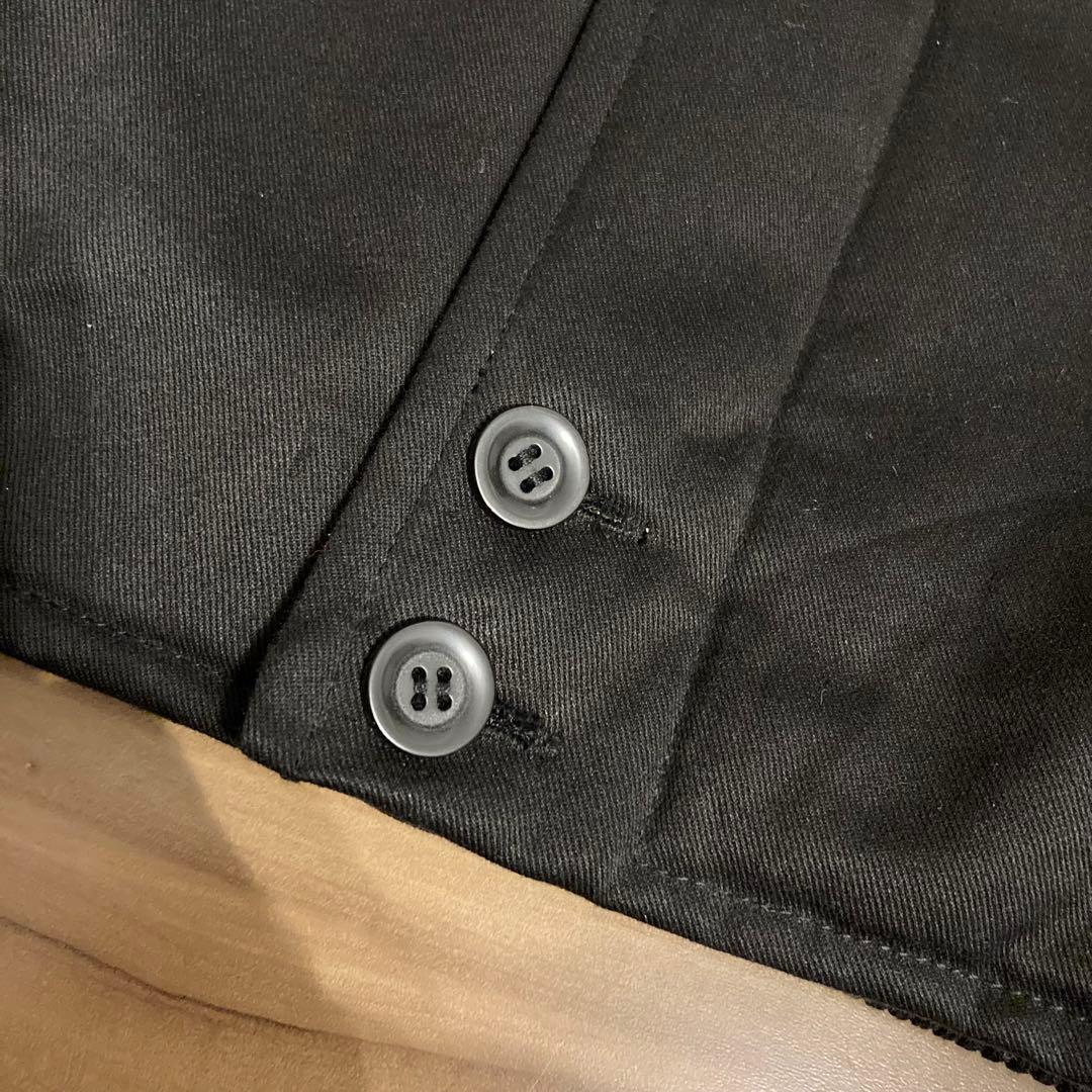 ひ*ろ様 カップショルダージャケット　ダービージャケット　L ブラック　ゴールド