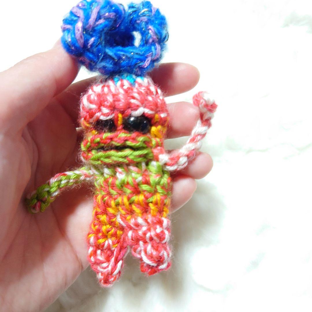 カラフルポップ　マンドラゴラのあみぐるみ