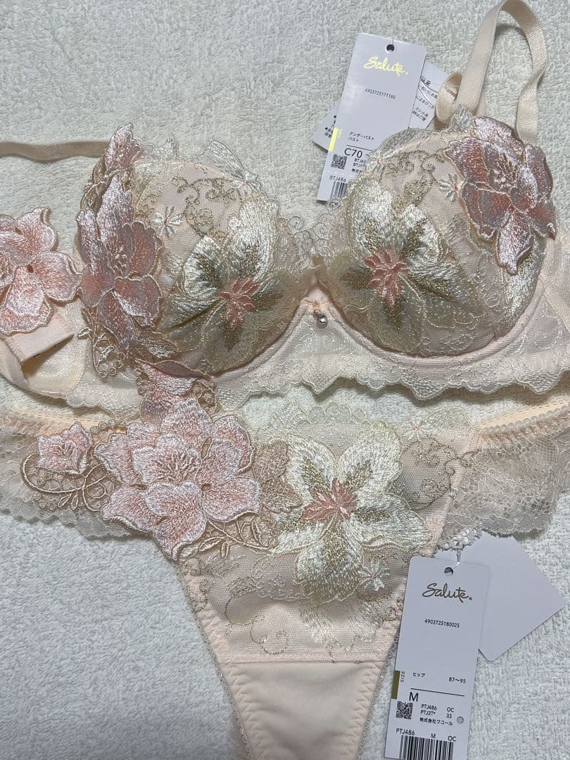 【新品】Salute 86G P-Upブラ＆Tバックショーツ OC C70 m