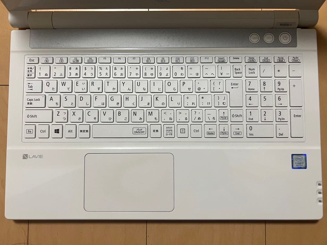 LAVIE ノートPC ホワイト 日本語キーボード