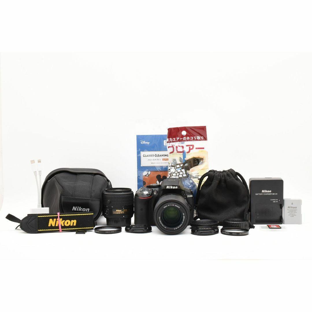 ❤️フルHD/Wi-Fi❤️ニコン D5300❤️ダブルズームキット❤️