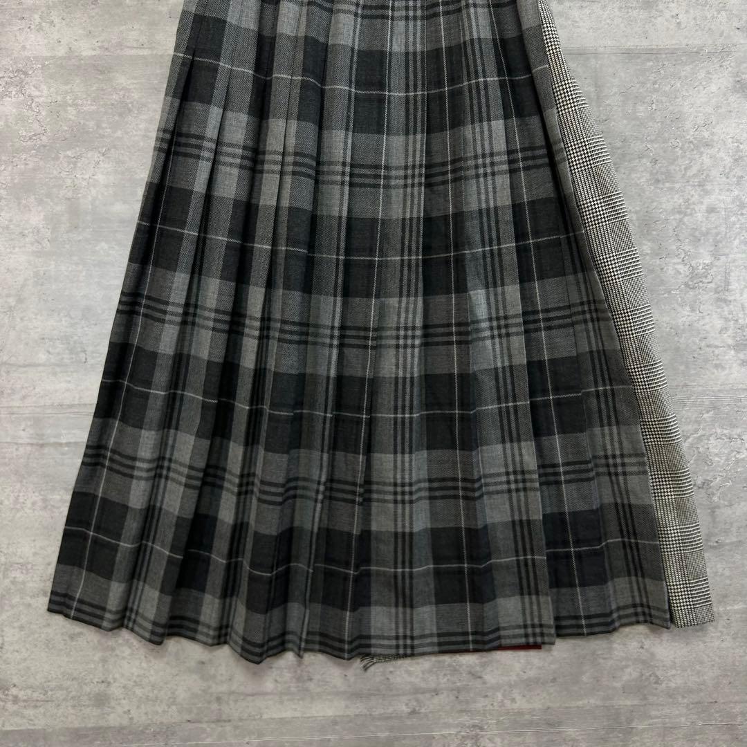 美品　オニールオブダブリン レキップ別注 ラップスカート チェック プリーツ