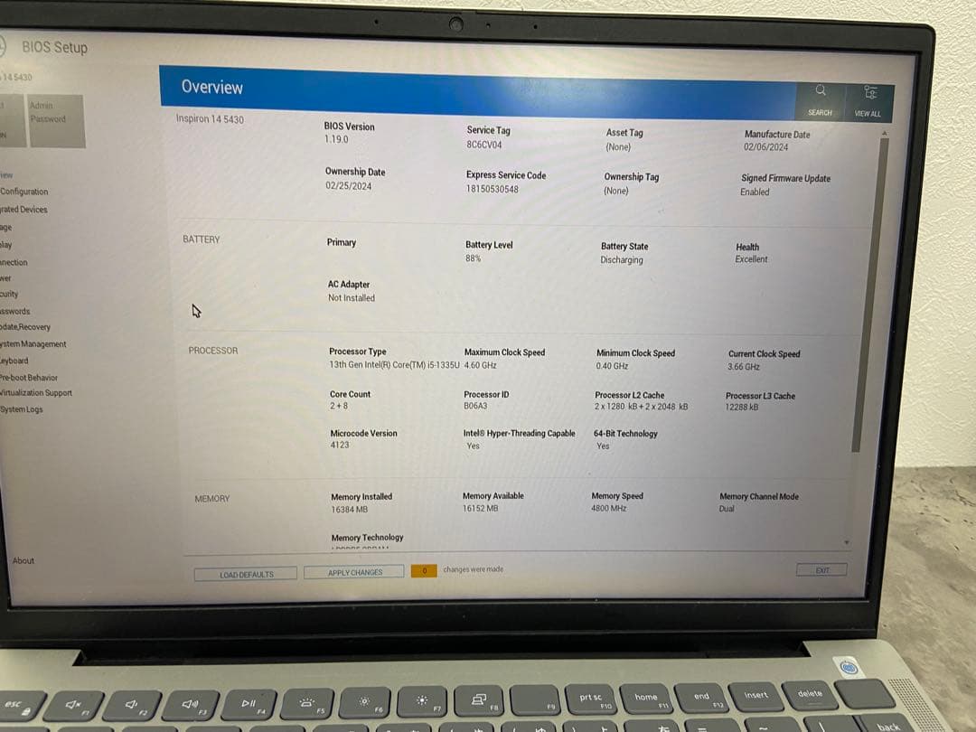 ＊ DELL Core i5 5430 ノートPC シルバー