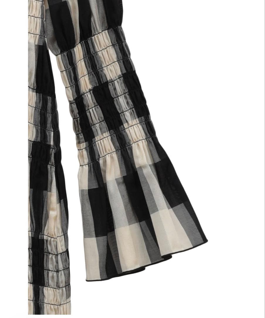 スーツ・フォーマル・ドレス CLANE SHIRRING LONG ONEPIECE