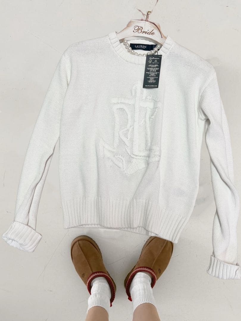 週末セールPolo RLL ロゴ　ポロラルフ ローレンニットセーター