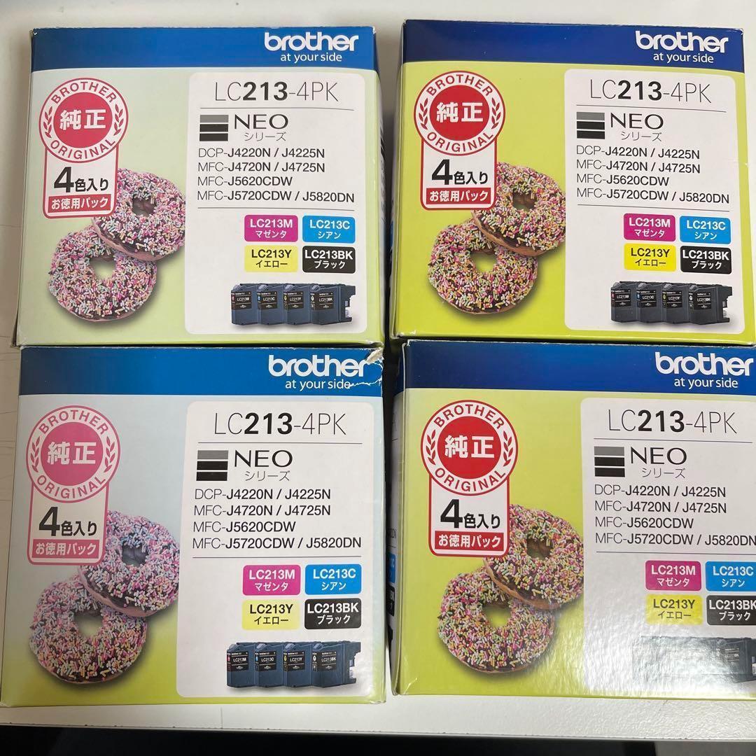ブラザー純正インク　LC213-4PK 4箱