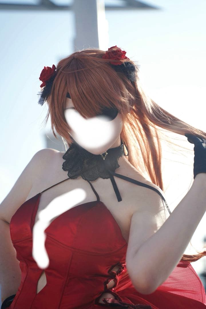 NIKKE×EVA アスカ明日香　孤海の楽章　コスプレ衣装 スタイルウィッグ