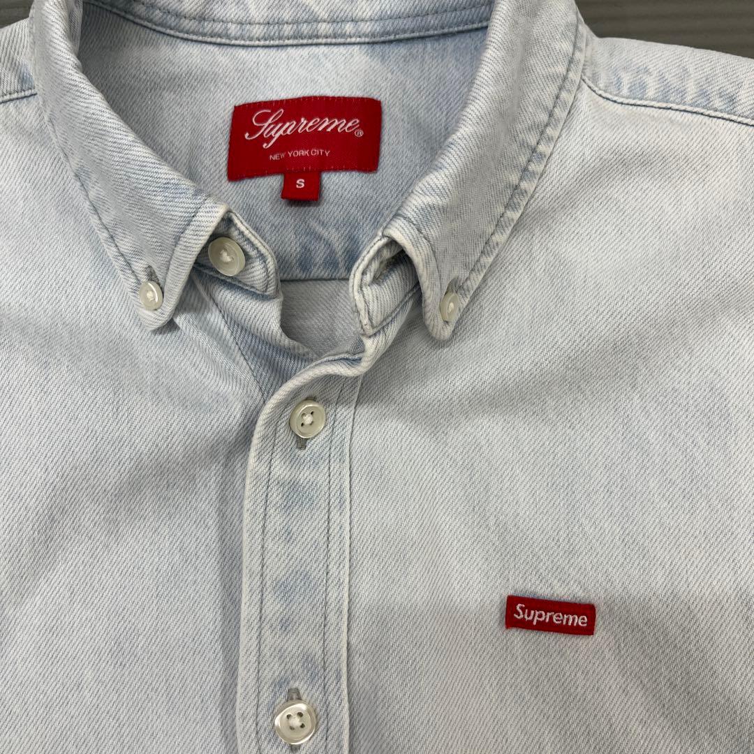supreme スモールロゴ デニムシャツ
