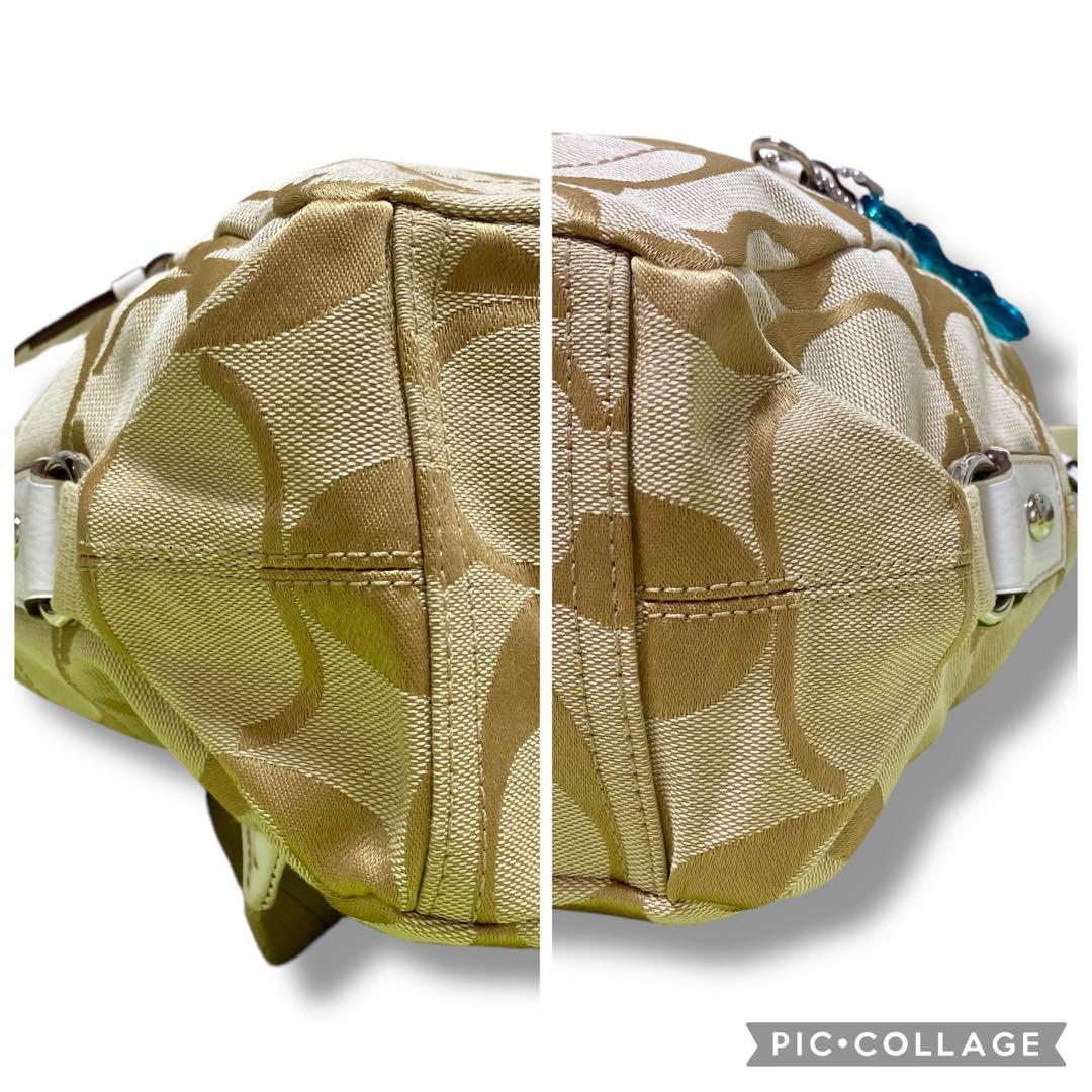 COACHコーチ リュック　シグネチャー　キャンバス　ベージュ　16556