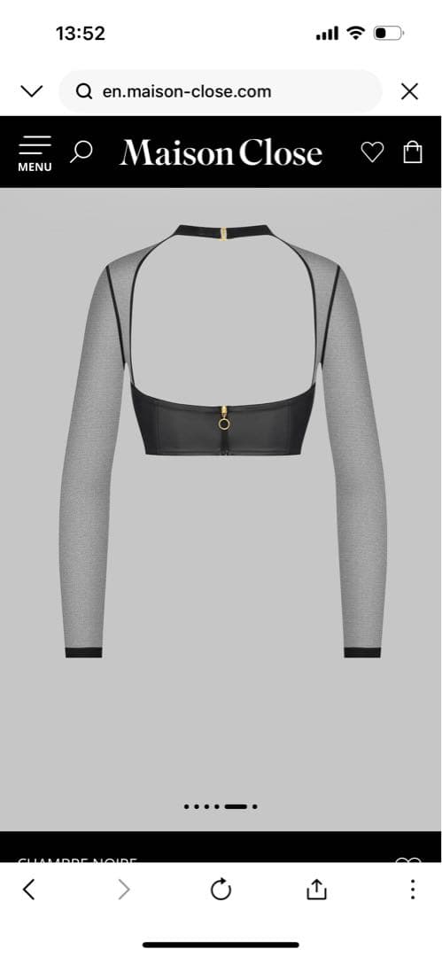 maison close メゾンクローズ　ランジェリー　トップス