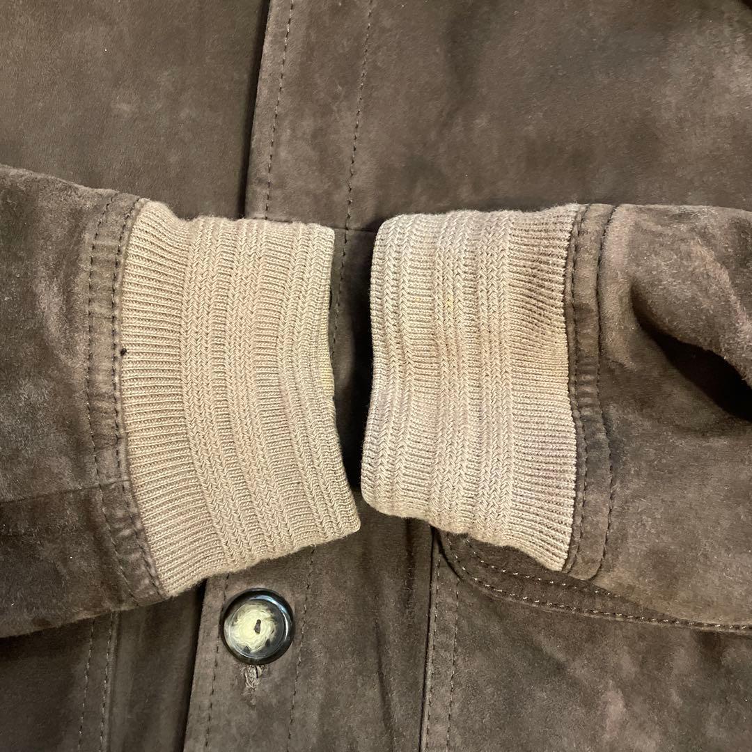 A.P.C.スエードレザー　バルスターブルゾン　XSブラウン