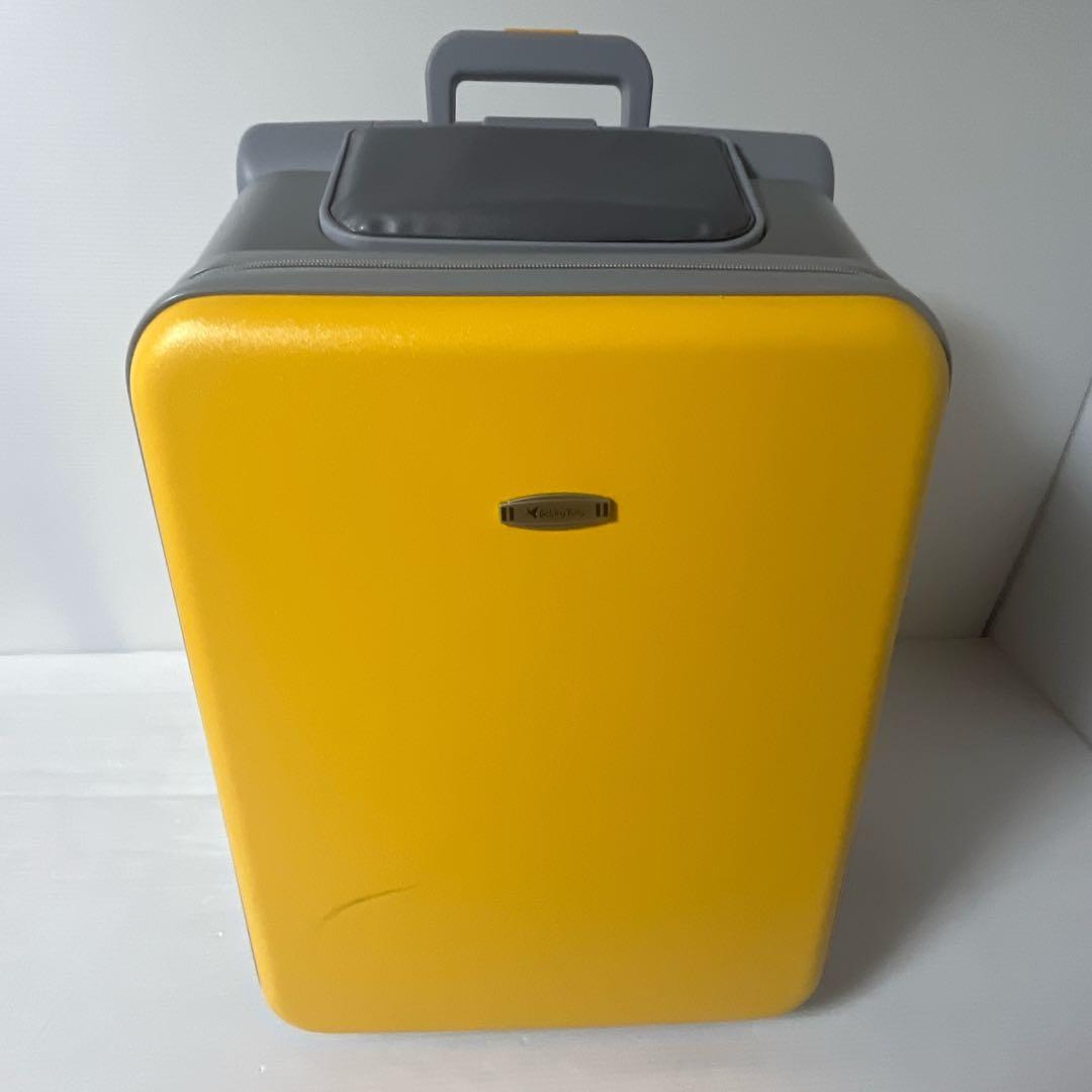 子供　乗れるスーツケース キャリーケース 40L キャリーバッグ イエロー