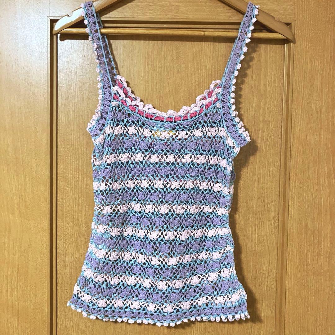 【素敵なデザイン❗️】90's HYSTERIC GLAMOUR 鍵編み ニット