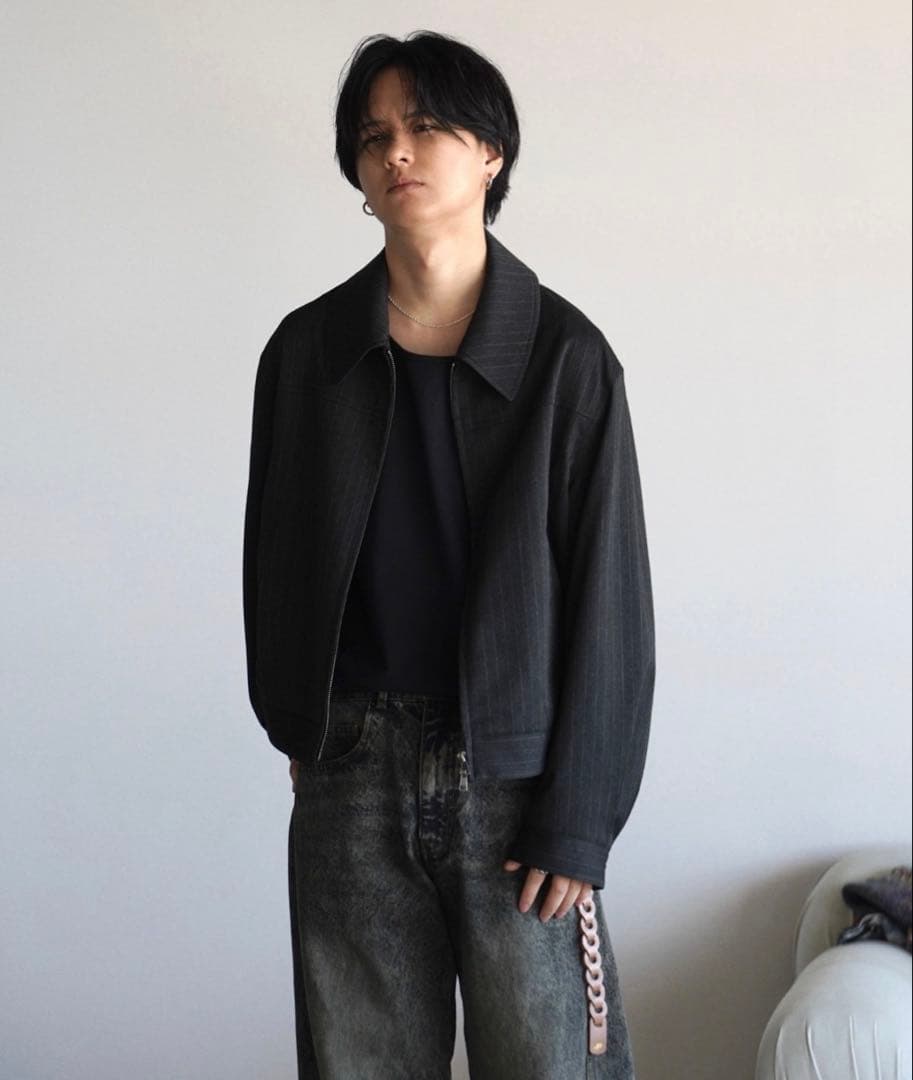 TECH WOOL GABARDINE ZIP BLOUSON Mサイズ