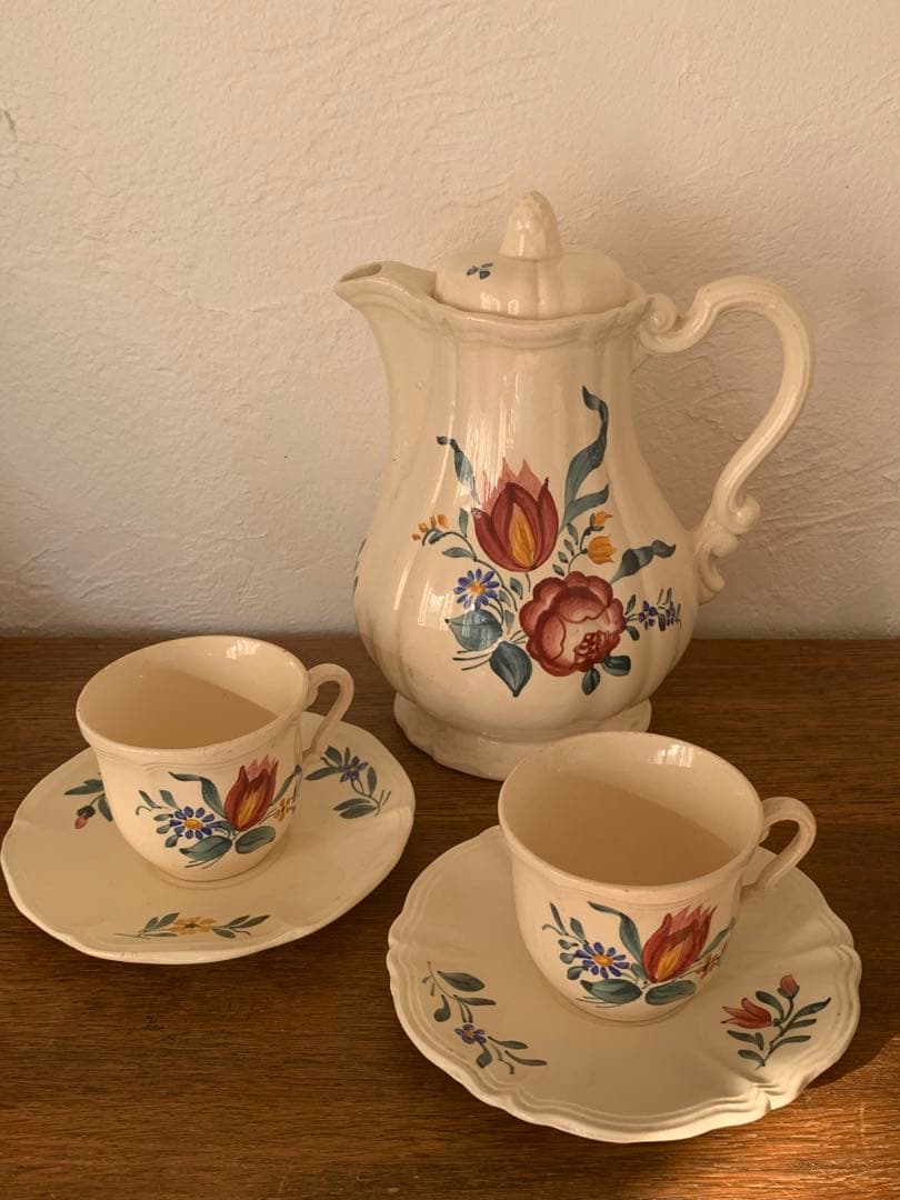 サルグミンヌ　ポット　蚤の市　ブロカント　3点セット