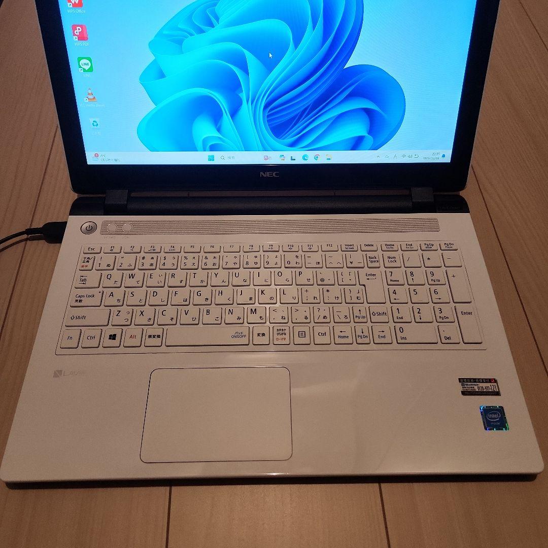 ⭐美品⭐　ノートパソコン　薄型　大画面　大容量　NEC　おしゃれなデザイン⭐