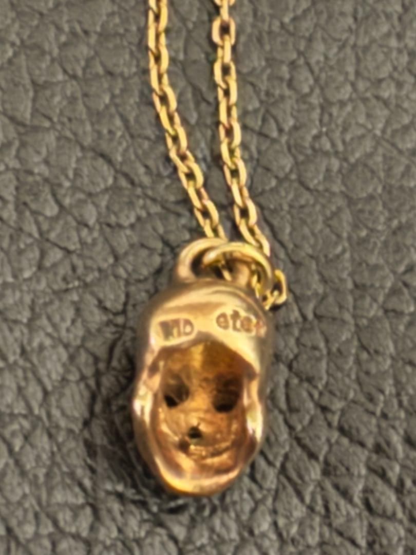 ete K10 スカルチャーム　ネックレス　10金
