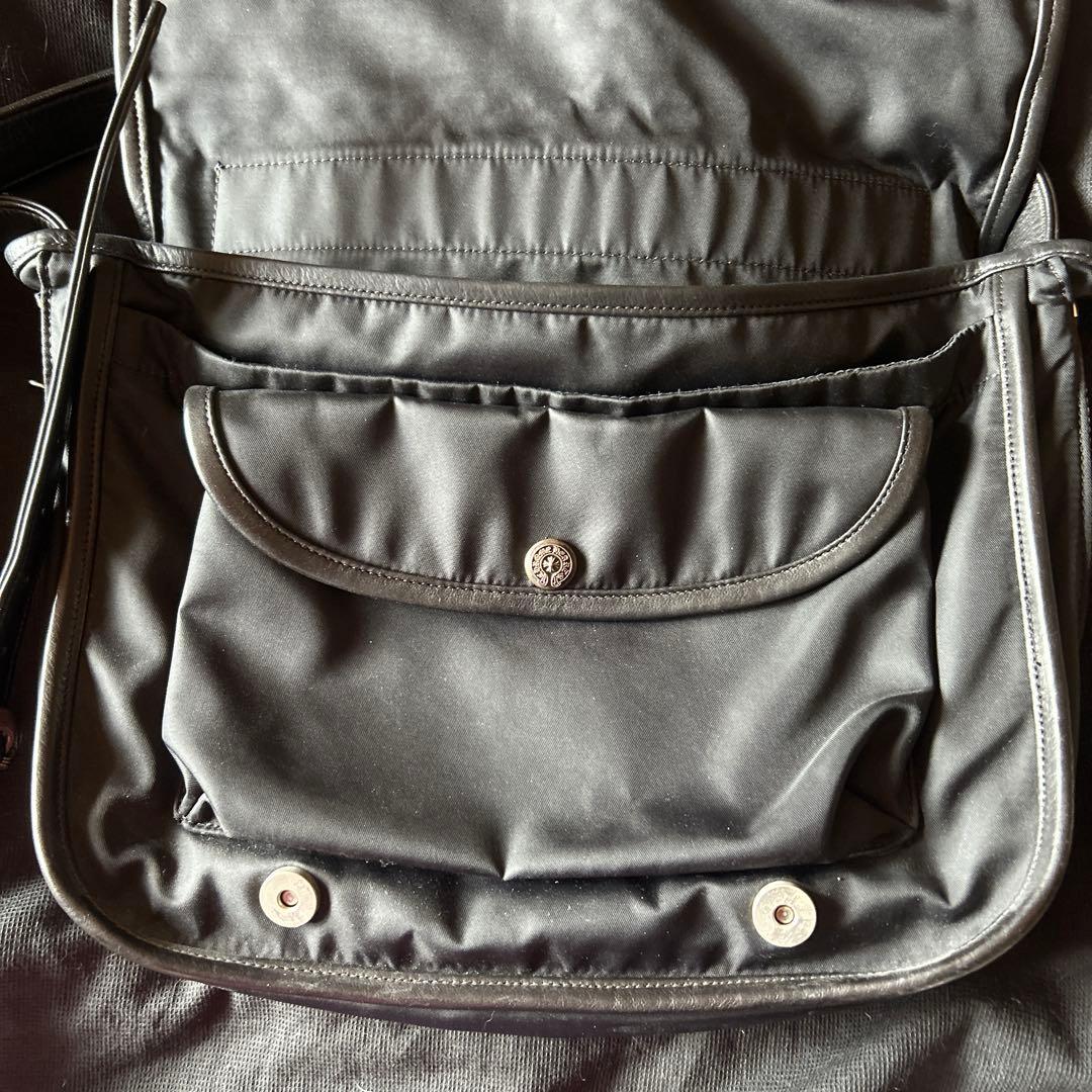 自身購入クロムハーツ 希少 正規品 ブラックナイロン メッセンジャーバッグ