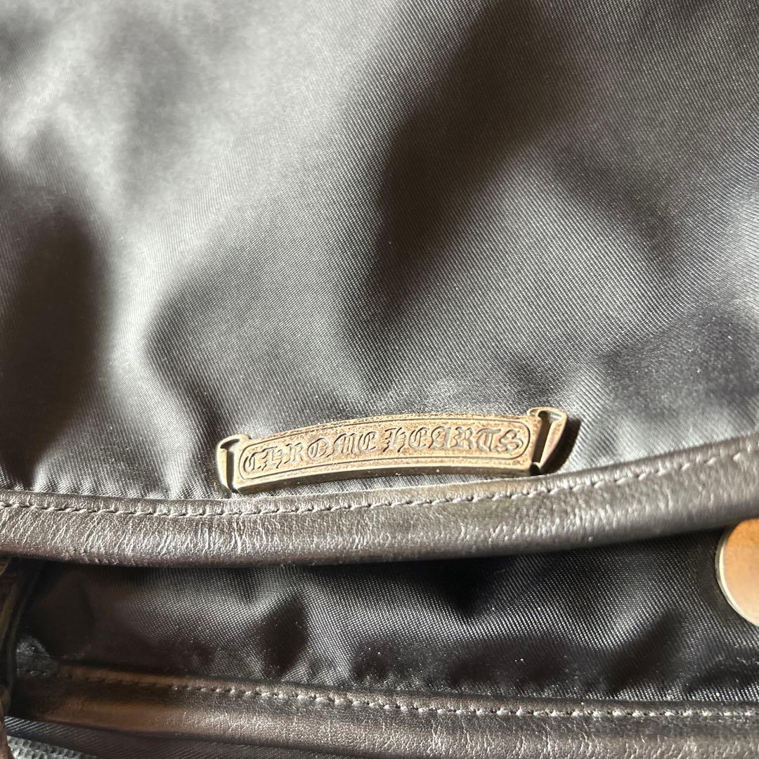 自身購入クロムハーツ 希少 正規品 ブラックナイロン メッセンジャーバッグ