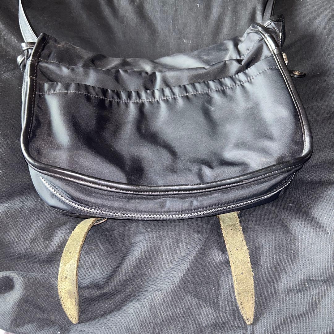 自身購入クロムハーツ 希少 正規品 ブラックナイロン メッセンジャーバッグ